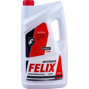 Антифриз Felix CARBOX G12+ готовый -40C красный 5 кг 430206033