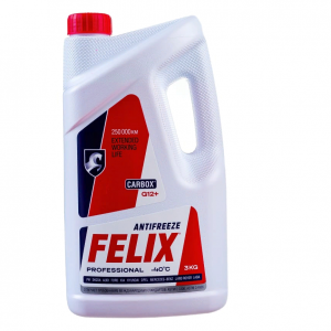 Антифриз Felix CARBOX G12 готовый -40C красный 3 кг