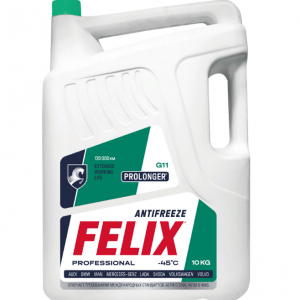 Антифриз Felix PROLONGER готовый -40C зеленый 10 кг 430206021