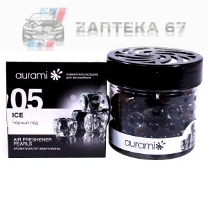 Ароматизатор GEL гелевый банка черный лед AURAMI PRL-05