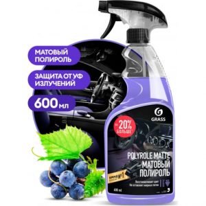 Купить Полироль пластика матовый Polyrole Matte с ароматом винограда 600 мл GRASS 110394